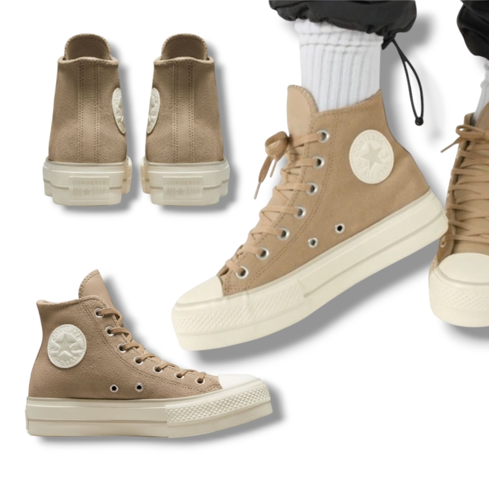 Converse Tan High-Top Sneakers